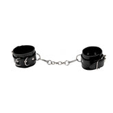 LEATHER CUFFS - BLACK